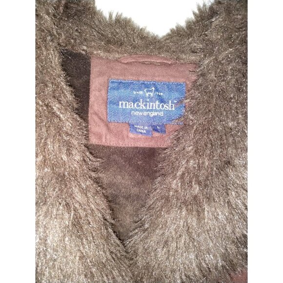 Mackintosh New England Womens Brown Faux Fur Long Coat - Picture 13 of 13